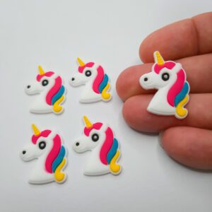 Aplique Unicórnio Emborrachado Silicone