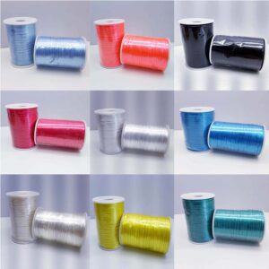 Fio Cordão Cetim Seda Rabo Rato 2mm- Rolo 100mt/cada