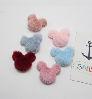 Aplique p/ Laços e Artesanato Urcinho Pelúcia 3.5x4.00cm