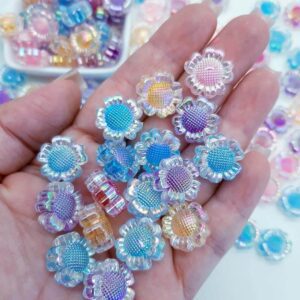 15 Aplique Flor Translucida Furtacor 16mm- Sortido