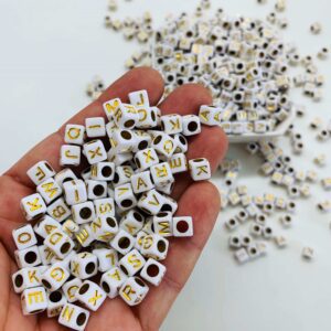 Miçanga Infantil Alfabeto Letras 6x6mm