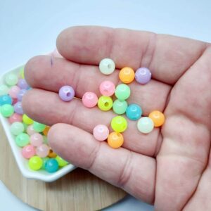 Miçanga Brilha no Escuro Fluorecente 8mm