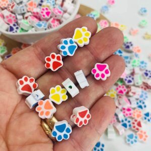 Miçanga Emborrachado Entremeio Fimo Patinha 10mm