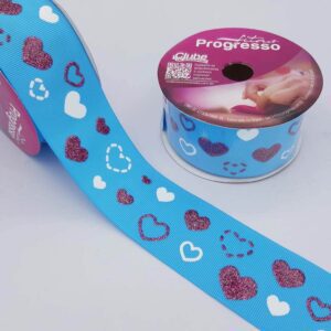 Fita Coração Progresso Glitter nº 9-38mm