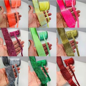 Kit Fita Lurex Esponjada 38mm e 10mm