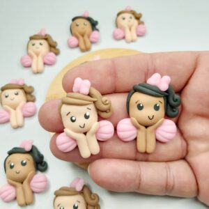 Aplique biscuit Rostinho Meninas -Unid