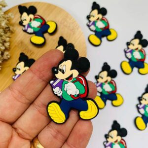 Aplique Pingente Escolar Mickey Mouse - 3unid.