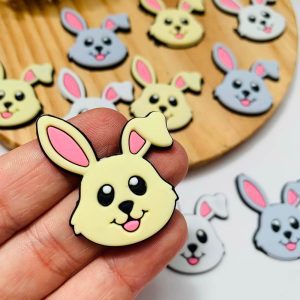 aplique coelho da pascoa rosto 3 cores