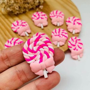 Aplique Biscuit Pirulito Transado -2unid