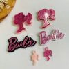 kit Aplique e pingente Barbie -6unid
