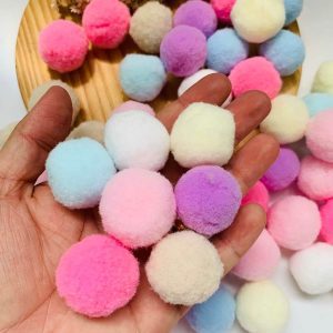 Pompom 30mm cores Candy (3cm)- 50 unidade