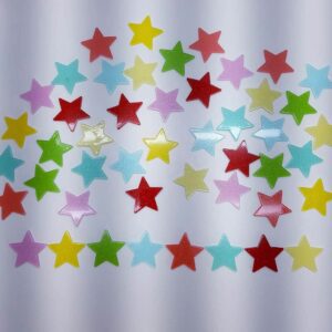 Aplique para Laços Estrela Acrílico Glitter-Unid