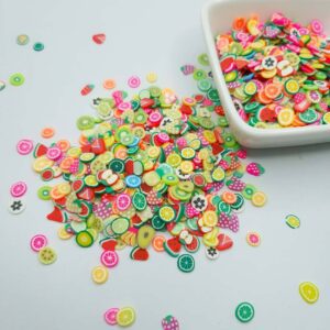 Aplique Fimo Confete Frutinhas Colorido 15gr