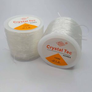 Linha de Silicone p/ colar e pulseiras 1,0mm-100mt