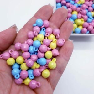 Pingente Globinho colorido 8mm 50/100 Unidade