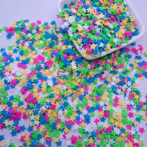 Alternative view of Aplique Mini Paetê Confete Estrela Colorido 5mm Pvc