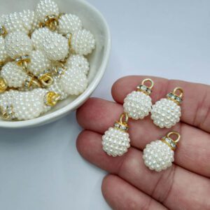 Perola Craquelada C/pingente 14mm