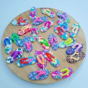 Alternative view of 1 Pingente  Fimo Chinelo PVC para Biju 12X30mm