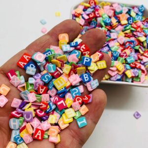 Fimo fatiado Letras Emborrachado 5x5mm