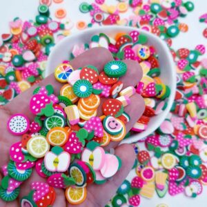 Miçanga Emborrachado Fimo Frutinhas -50grs