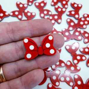 Aplique Lacinhos minnie 2,80x2,00cm- 2 unid.