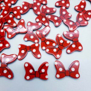 Aplique Lacinhos para Laços minnie-2,10x1,50cm- 2 unid.