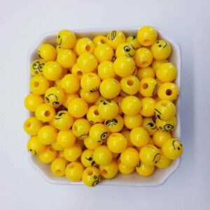Alternative view of Miçanga Entremeio Emoji Carinhas 10mm