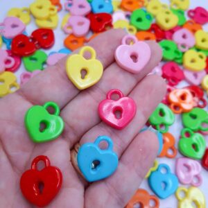 Pingente Cadeado coração18X21mm