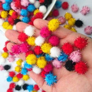 Alternative view of Pompom Festa Colorido Brilhante 1,5cm- 100 unidade