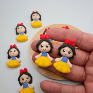Personagem Princesa Branca de Neve Biscuit -Unid