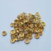 Entremeio Rondele de Strass dourado 8mm