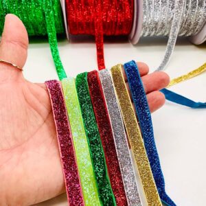 Fita Lurex Esponjada cores 10mm-5 metros