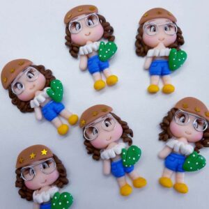 Alternative view of Personagem Juliette Aplique Biscuit -Unid