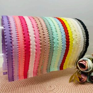 Fita Para Encapar Tiara Bordinha 10mm- 3 metros