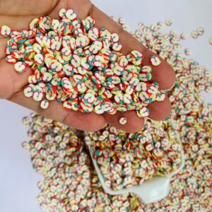 Mini Aplique Fimo Maça Confete 5mm