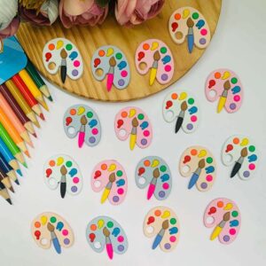 Aplique Escolar Paleta Aquarela - 4unid.