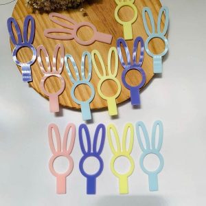 Alternative view of Tag Placa hair clips Coelho -2unid