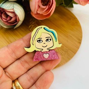 Aplique Enid Sinclair Amiga Wandinha em Acrílico - 2unid.