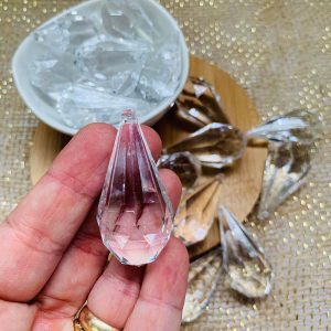 gota acrilico cristal 21x48 grande lustre